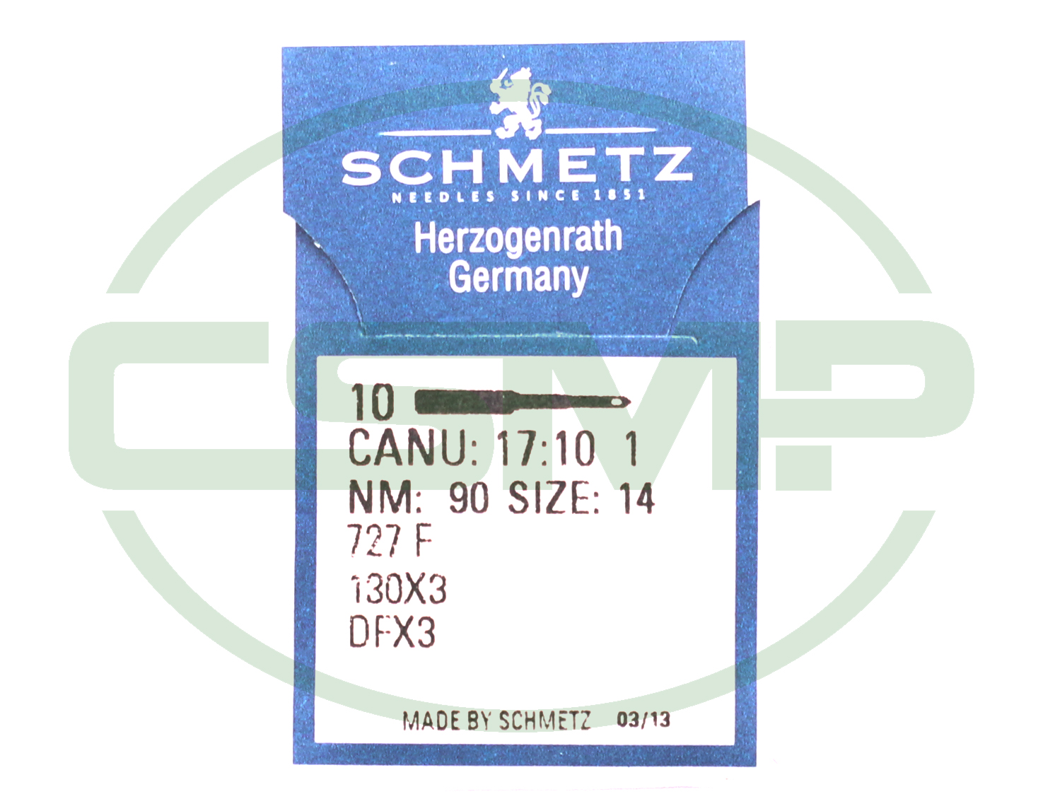 130X3 SIZE 90 PACK OF 10 NEEDLES SCHMETZ