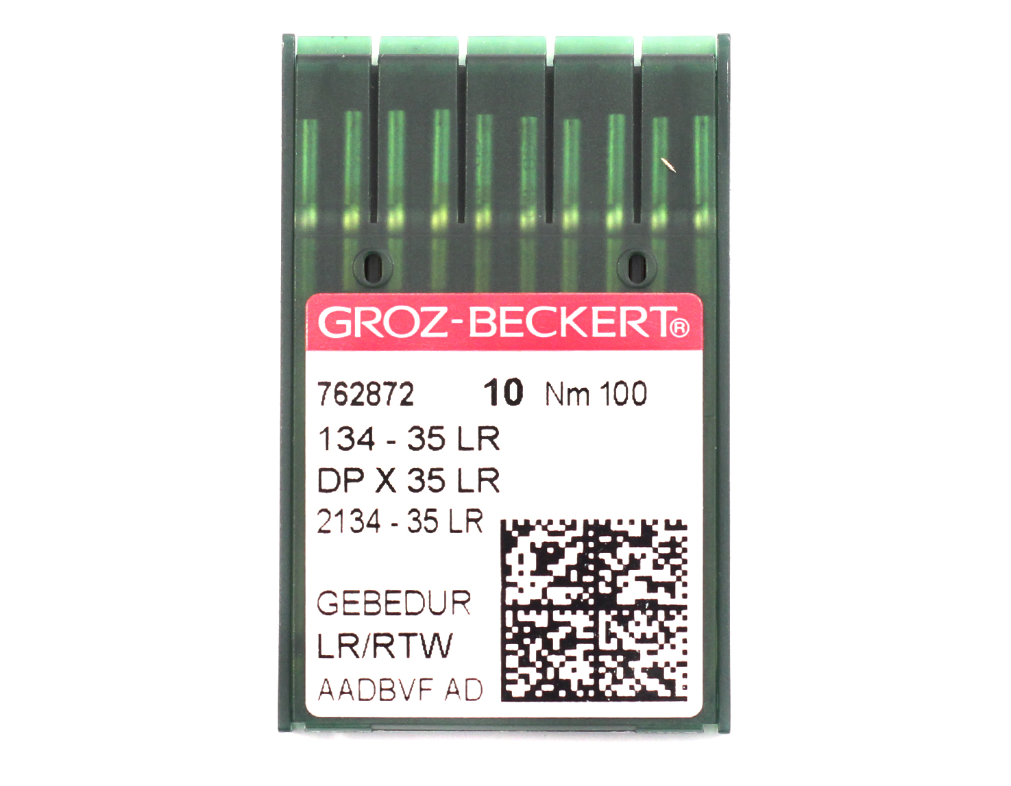 134-35LR GEBEDUR SIZE 100 GB PACK OF 10 NEEDLES