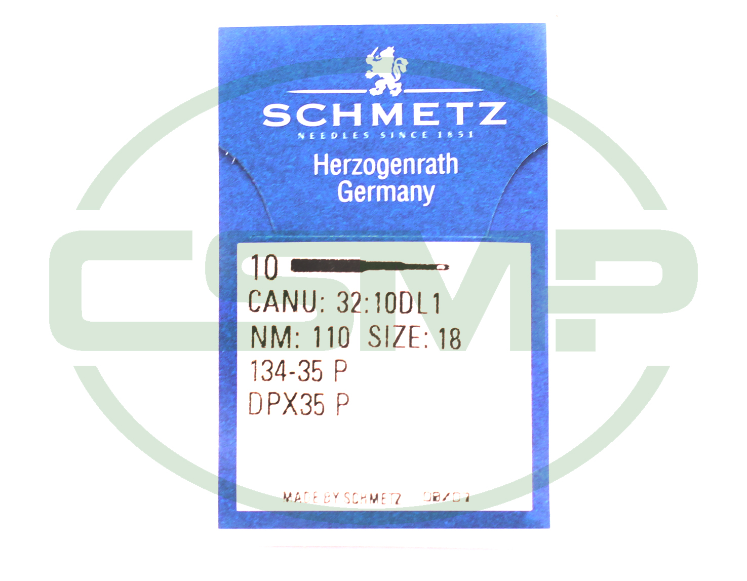 134-35P SIZE 110 PACK OF 10 NEEDLES SCHMETZ