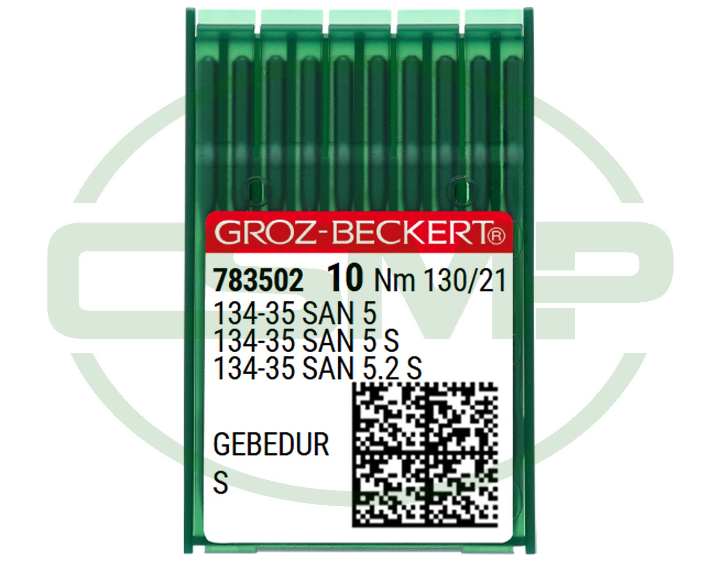 134-35 SAN 5 S GEBEDUR SIZE 130 PACK OF 10 NEEDLES