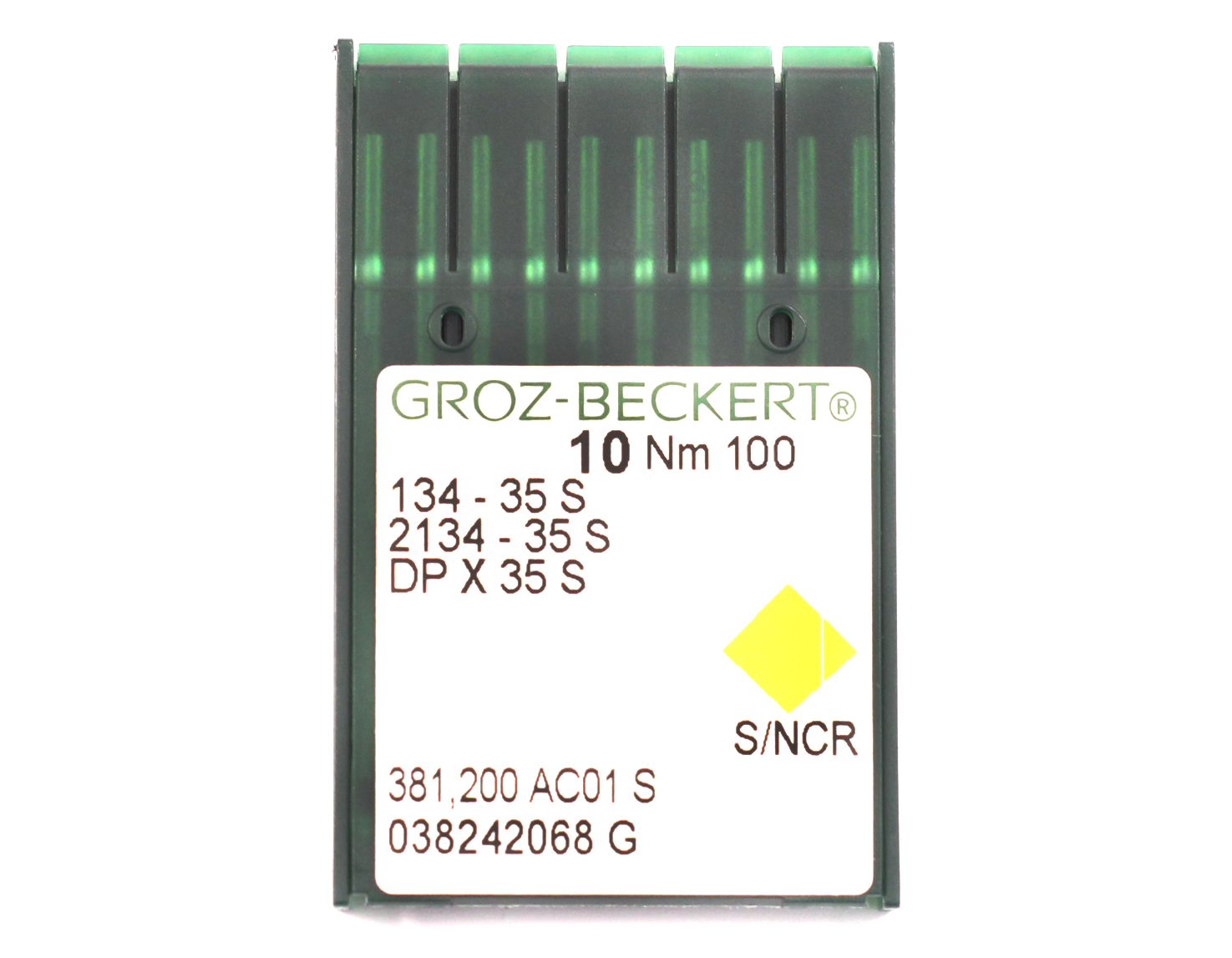 134-35S SIZE 100 PACK OF 10 NEEDLES GROZ BECKERT