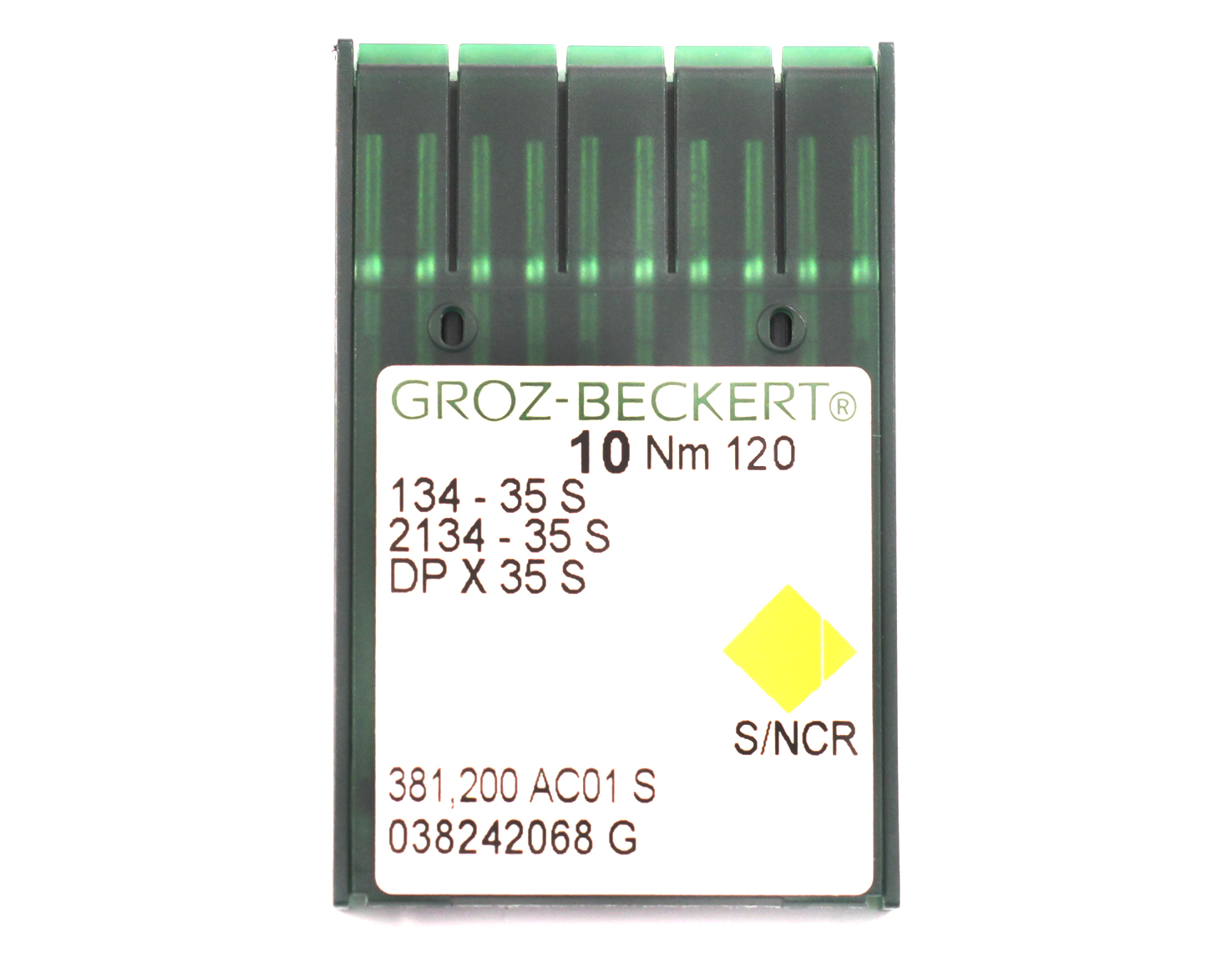 134-35S SIZE 120 PACK OF 10 NEEDLES GROZ BECKERT
