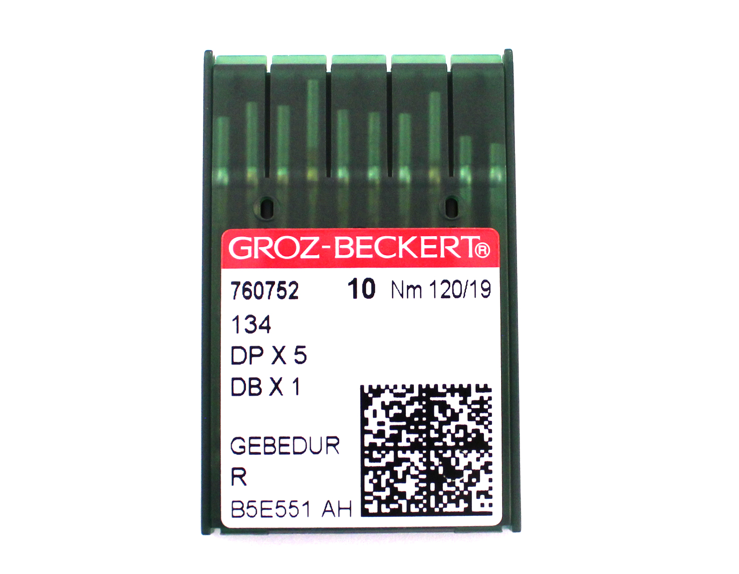 134 GEBEDUR SIZE 120 PACK OF 10 NEEDLES  GROZ BECKERT TITANIUM COATED
