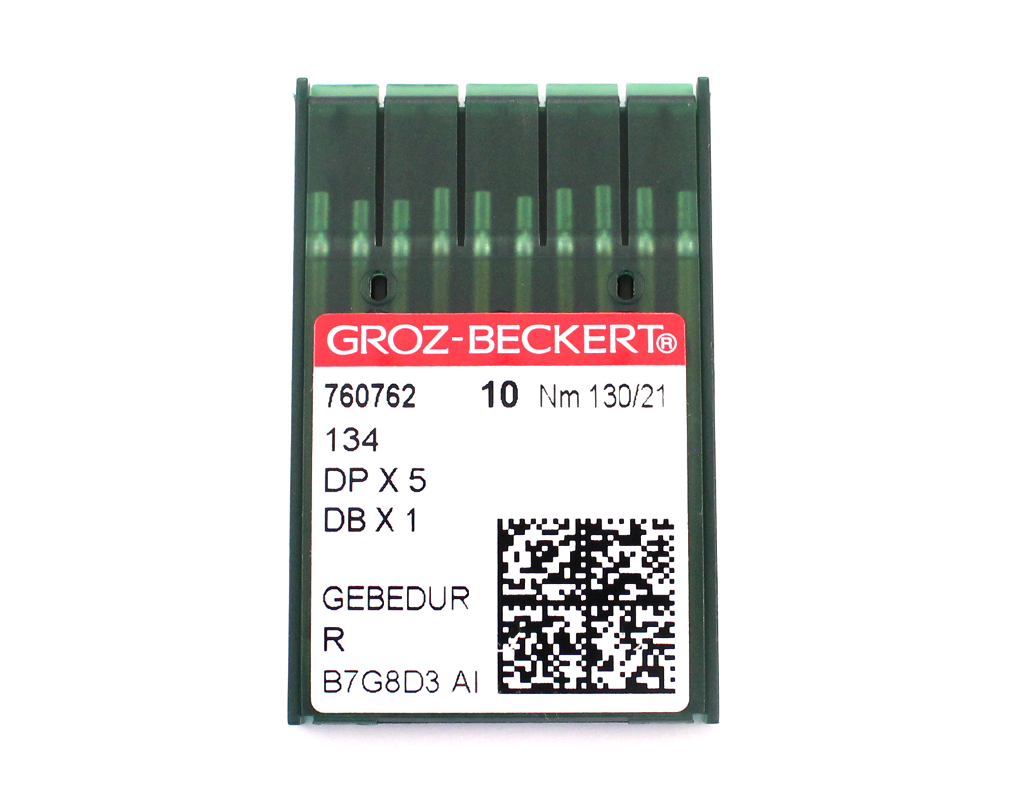 134 GEBEDUR SIZE 130 PACK OF 10 NEEDLES GROZ BECKERT TITANIUM COATED