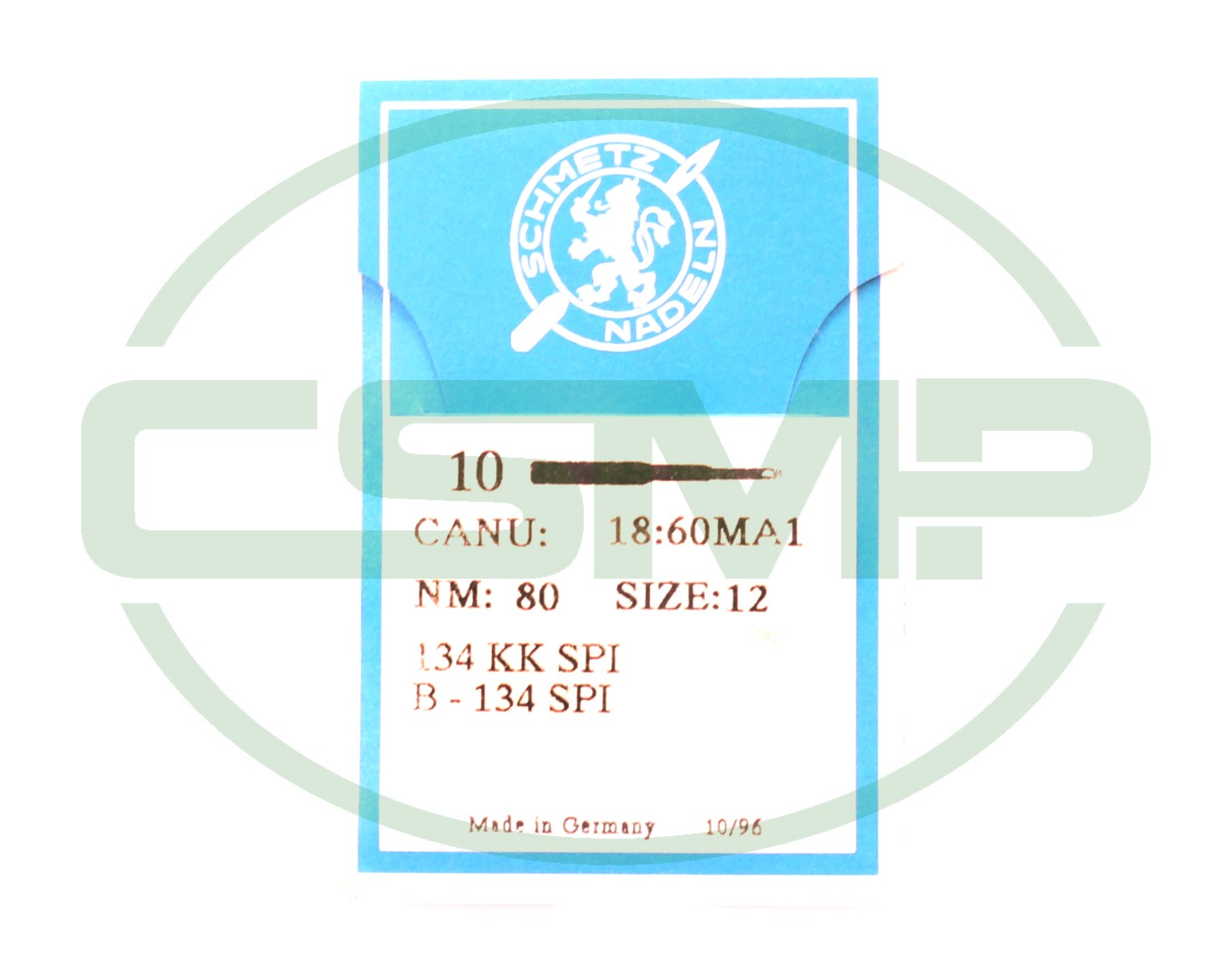 134KK SPI SIZE 80 PACK OF 10 NEEDLES SCHMETZ DISCONTINUED
