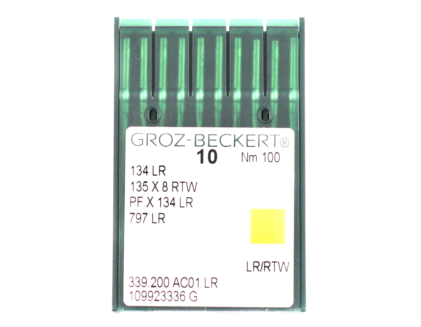 134LR SIZE 100 PACK OF 10 NEEDLES GROZ BECKERT