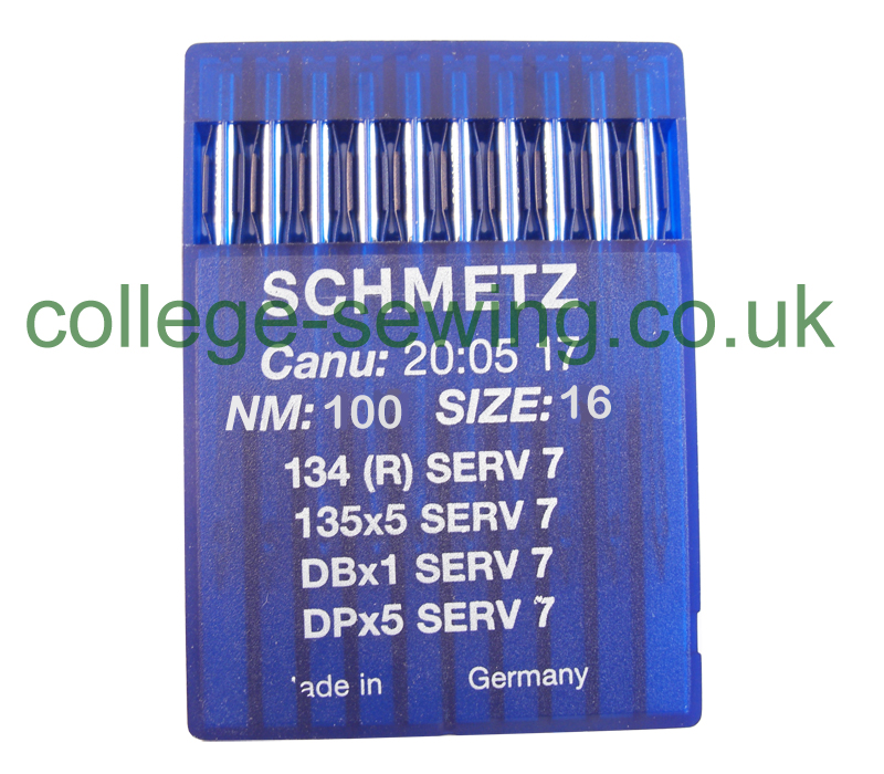134SERV7 SIZE 100 PACK OF 10 NEEDLES SCHMETZ