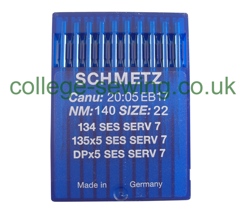 134SES SERV7 SIZE 140 PACK OF 10 NEEDLES SCHMETZ