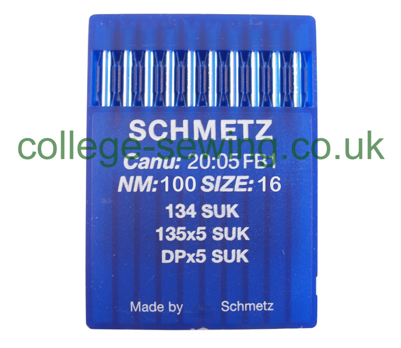 134 SUK SIZE 100 PACK OF 10 NEEDLES SCHMETZ