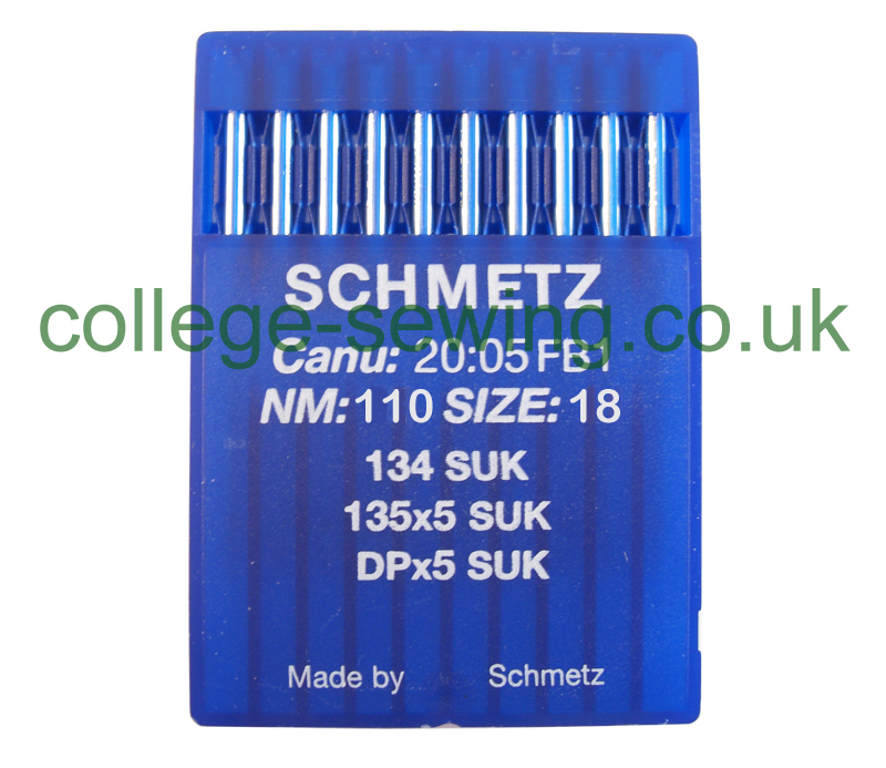 134 SUK SIZE 110 PACK OF 10 NEEDLES SCHMETZ
