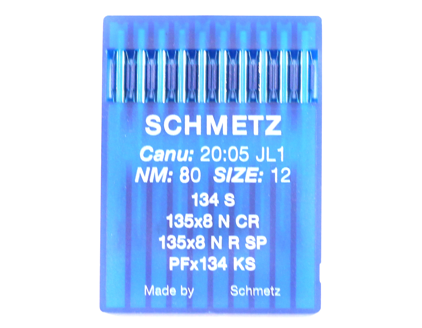 134S SIZE 80 PACK OF 10 NEEDLES SCHMETZ