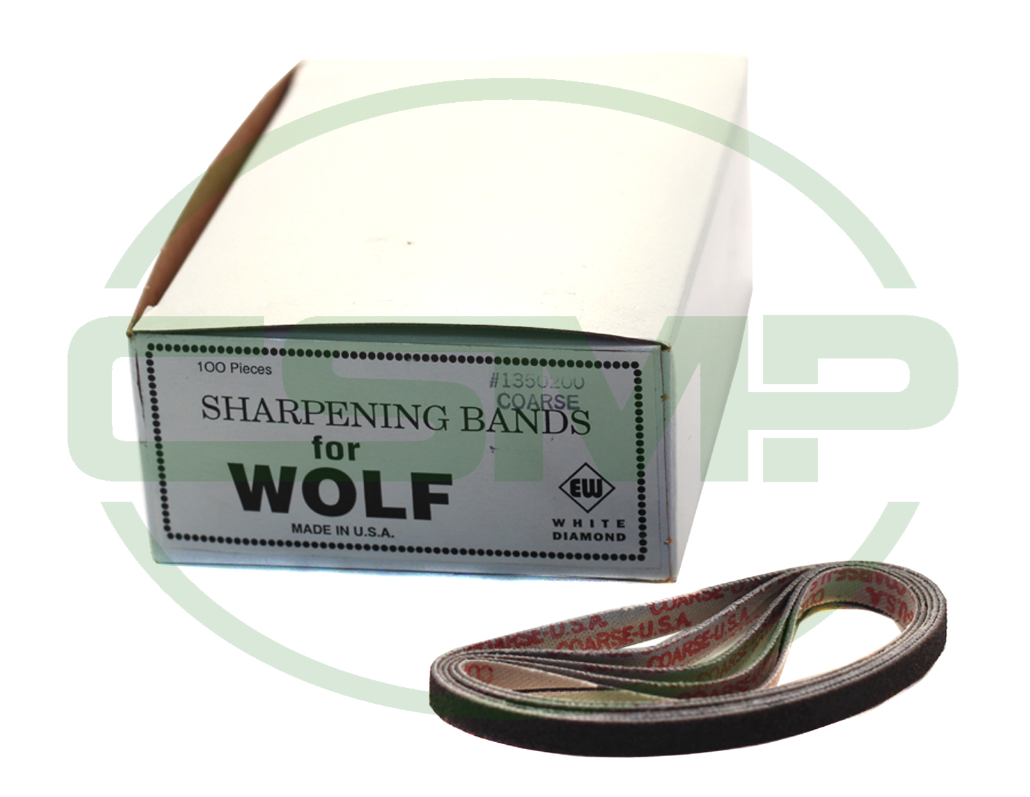WOLF COARSE EMERY BANDS BOX 100PCS 1350200