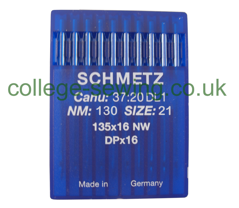 135X16NW SIZE 130 PACK OF 10 NEEDLES SCHMETZ