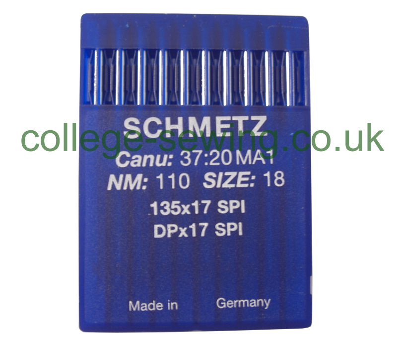 135X17SPI SIZE 110 PACK OF 10 NEEDLES SCHMETZ