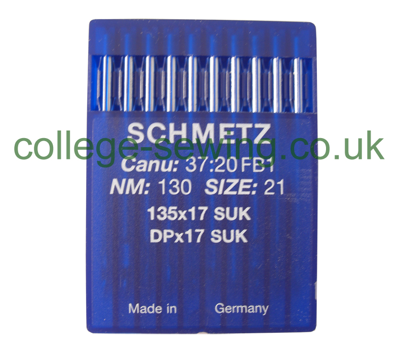 135X17 SUK SIZE 130 PACK OF 10 NEEDLES SCHMETZ