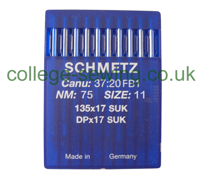 135X17 SUK SIZE 75 PACK OF 10 NEEDLES SCHMETZ