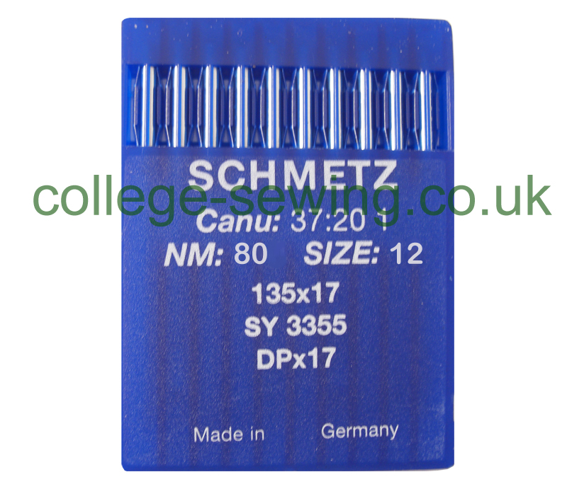 135X17 SIZE 80 PACK OF 10 NEEDLES SCHMETZ