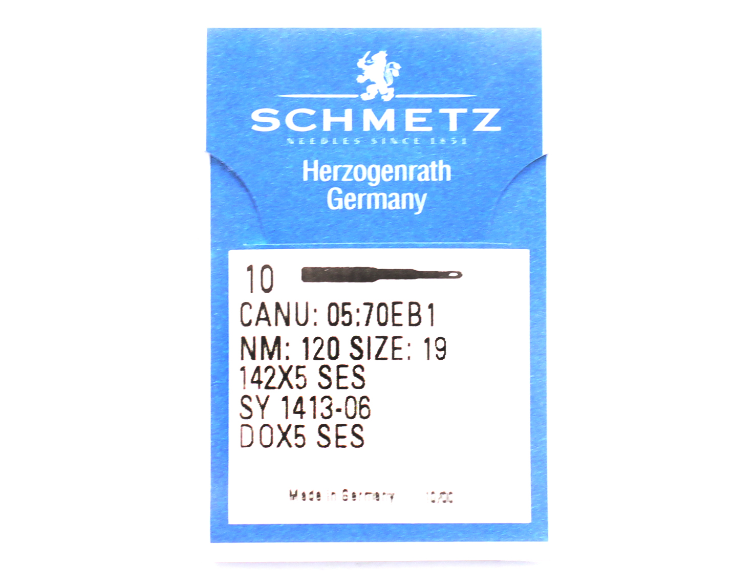 142X5 SES SIZE 120 PACK OF 10 NEEDLES SCHMETZ