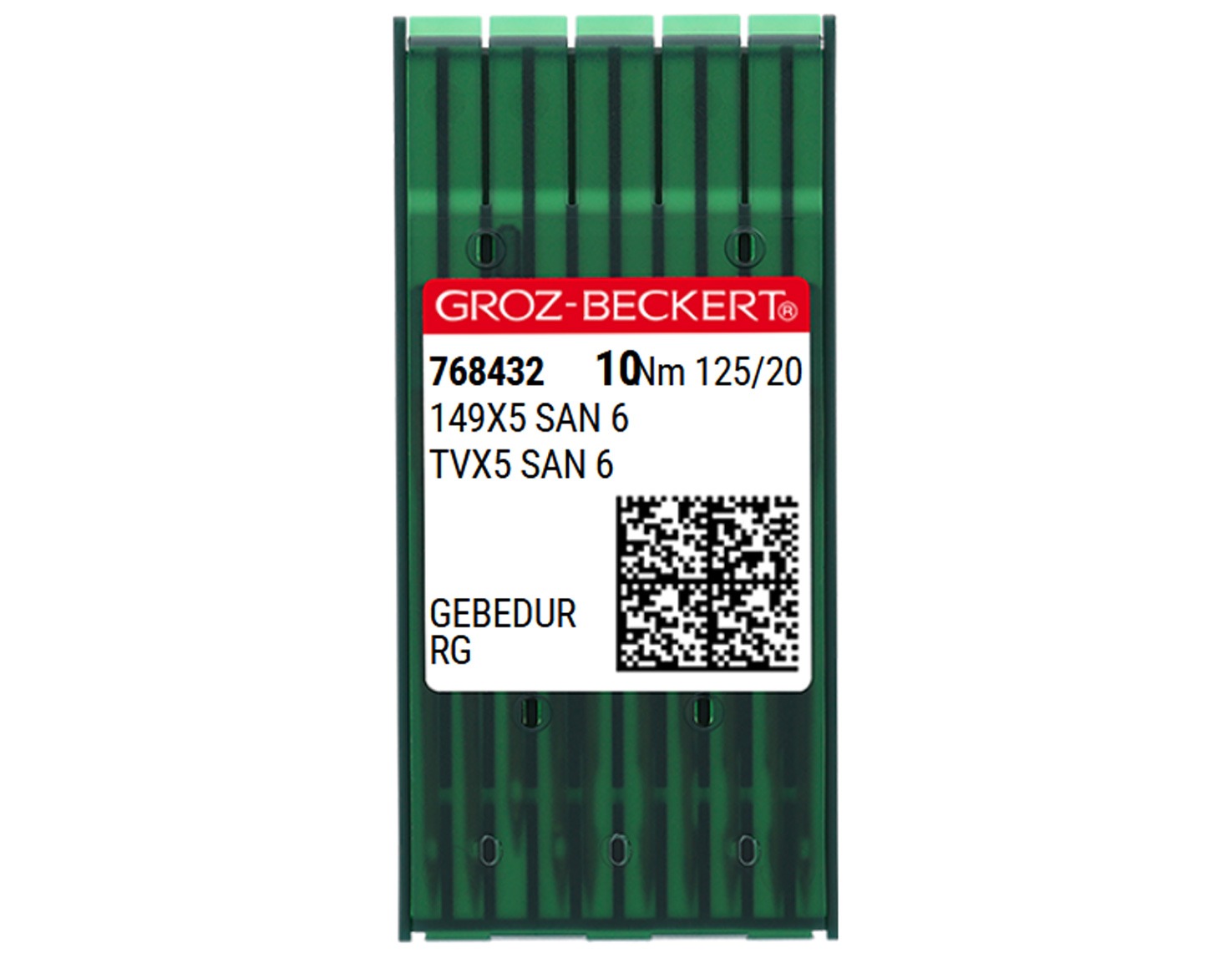 149X5 SAN6 GEBEDUR SIZE 125 PACK OF 10 NEEDLES GB