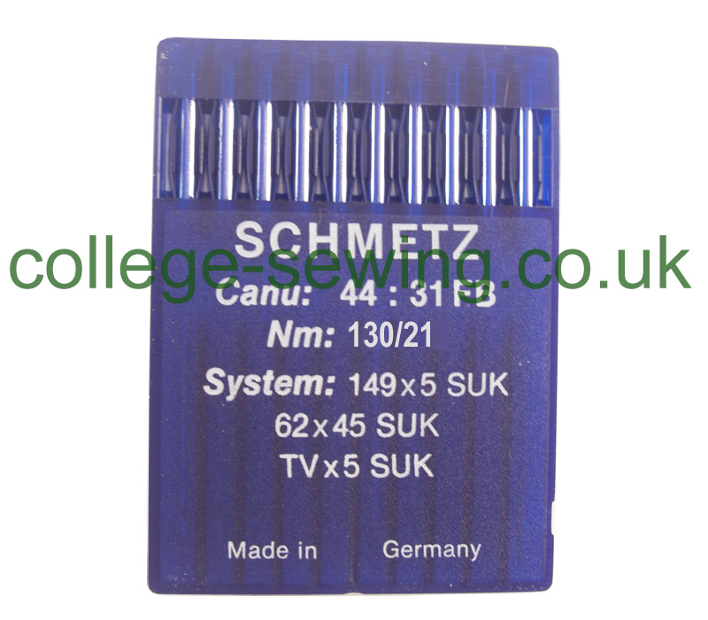 149X5SUK SIZE 130 PACK OF 10 NEEDLES SCHMETZ