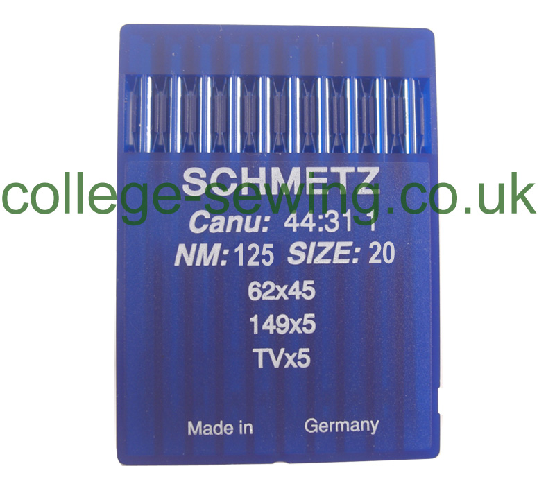 149X5 SIZE 125 PACK OF 10 NEEDLES SCHMETZ