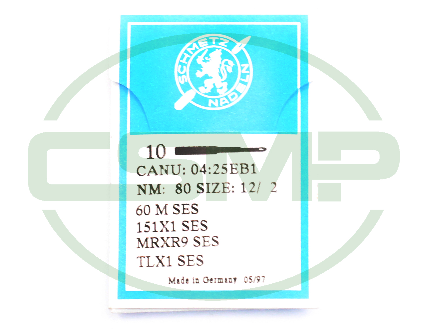 151X7SES SIZE 80 PACK OF 10 NEEDLES SCHMETZ