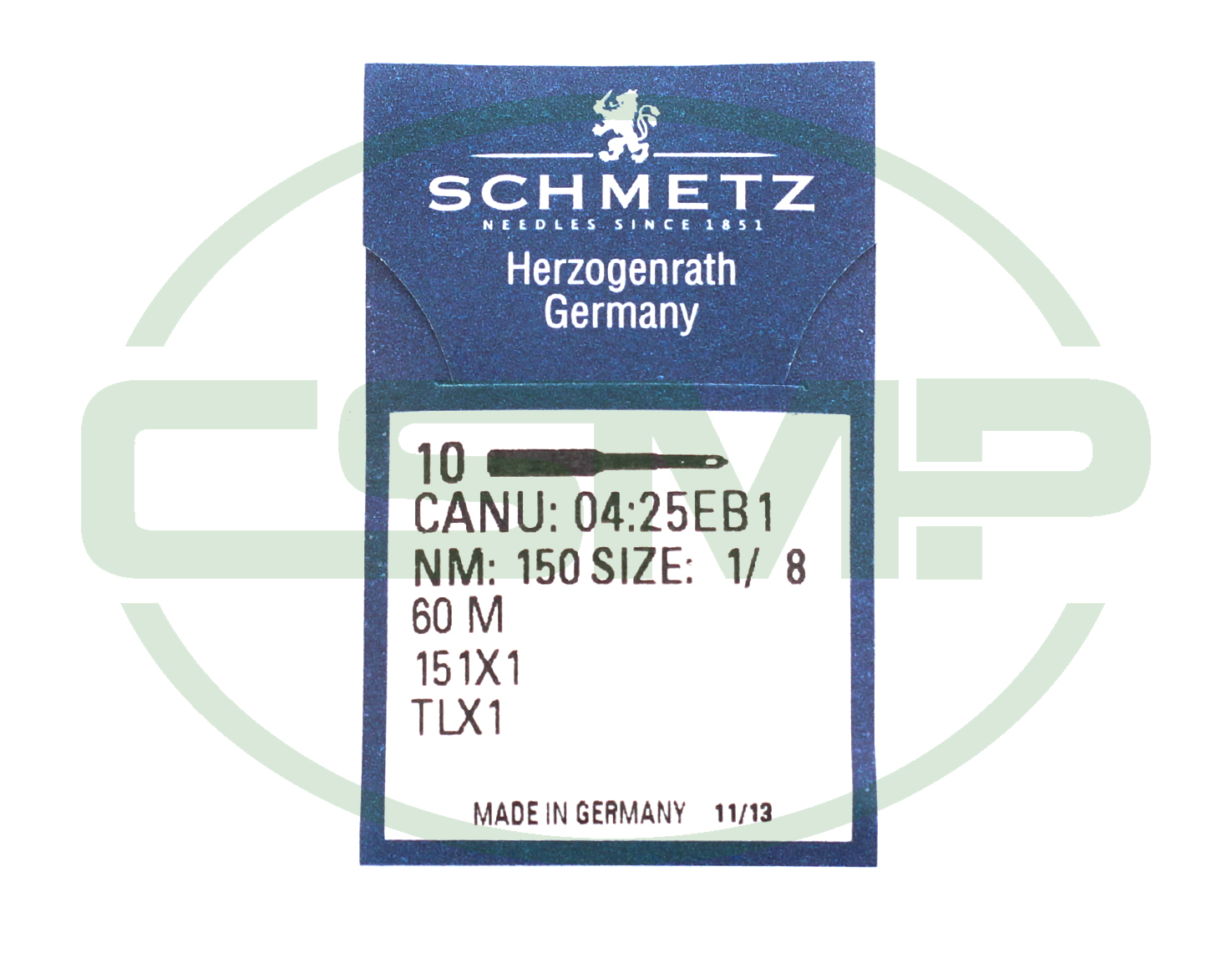 151X7 SIZE 150 = 60M PACK OF 10 NEEDLES SCHMETZ