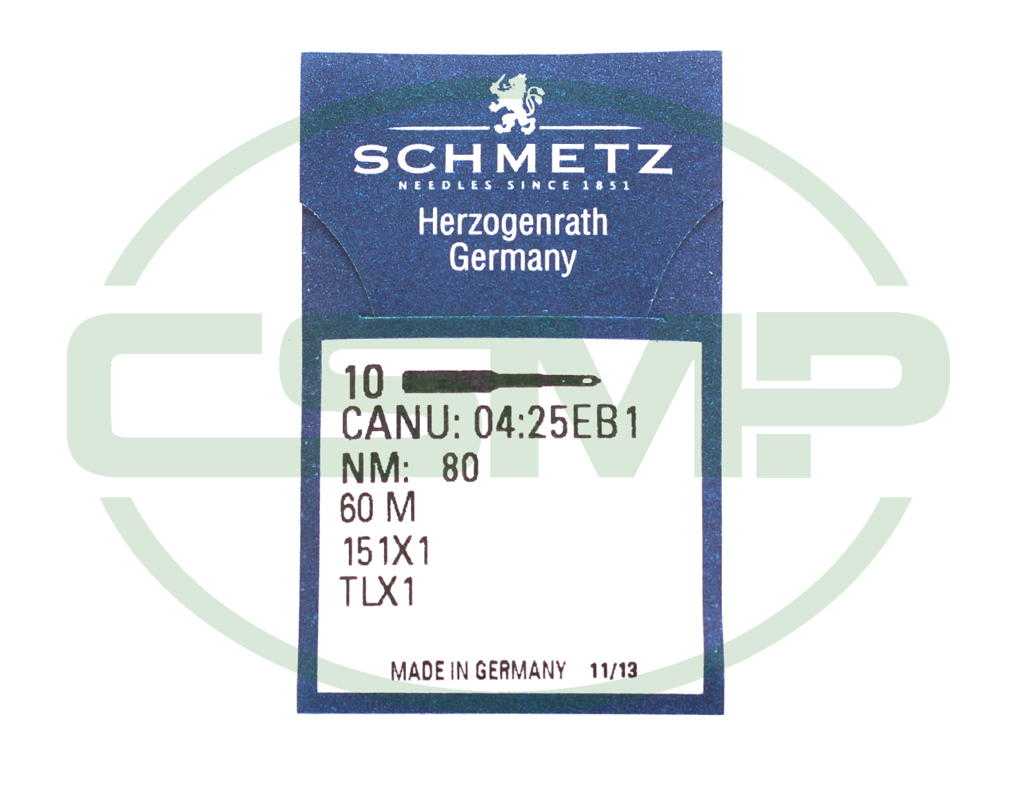 151X7 SIZE 80 = 60M PACK OF 10 NEEDLES SCHMETZ