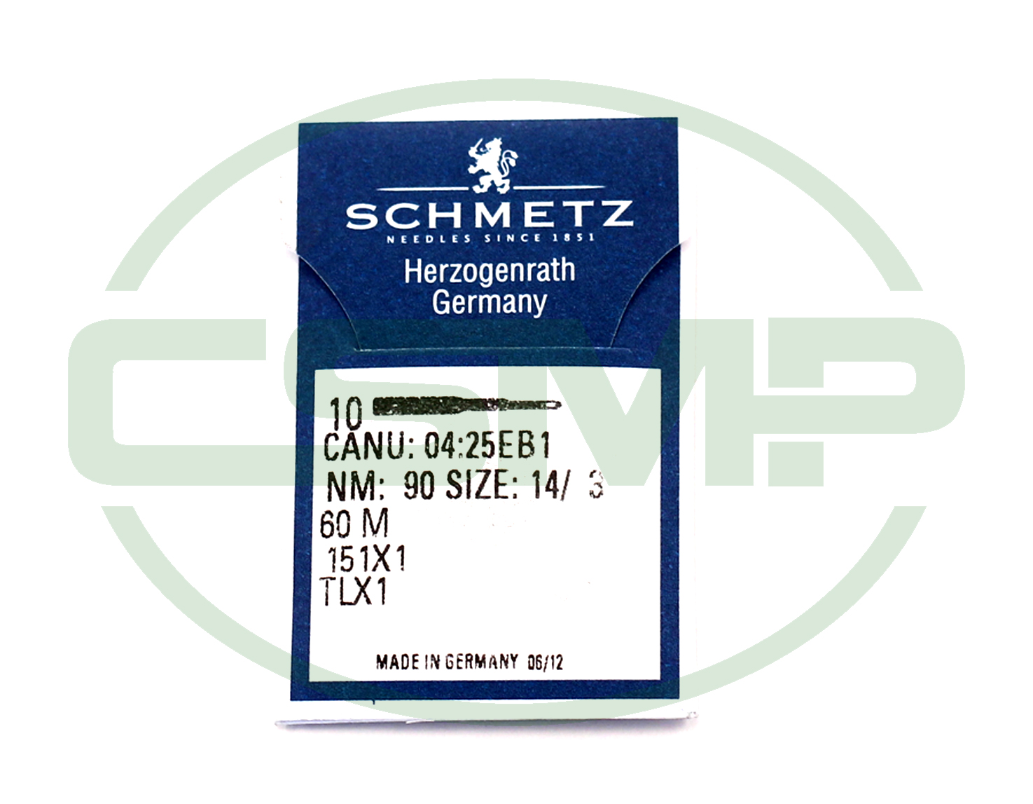151X7 SIZE 90 = 60M PACK OF 10 NEEDLES SCHMETZ