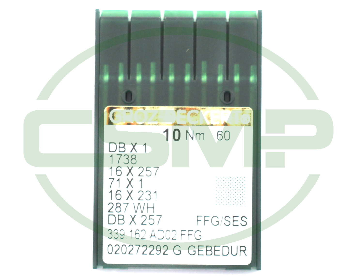 16X231FFG GEBEDUR SIZE 60 GROZ BECKERT PACK OF 10 NEEDLES