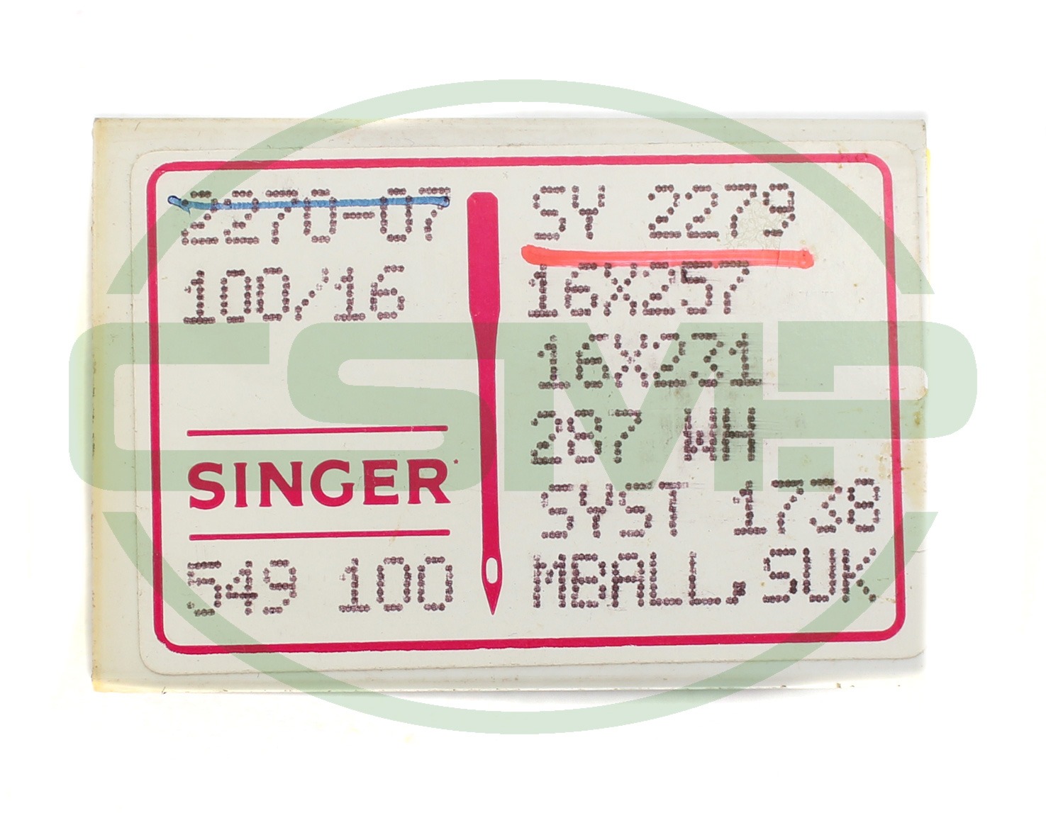 16X231 SUK SIZE 100 PACK OF 10 NEEDLES SINGER DISCONTINUED