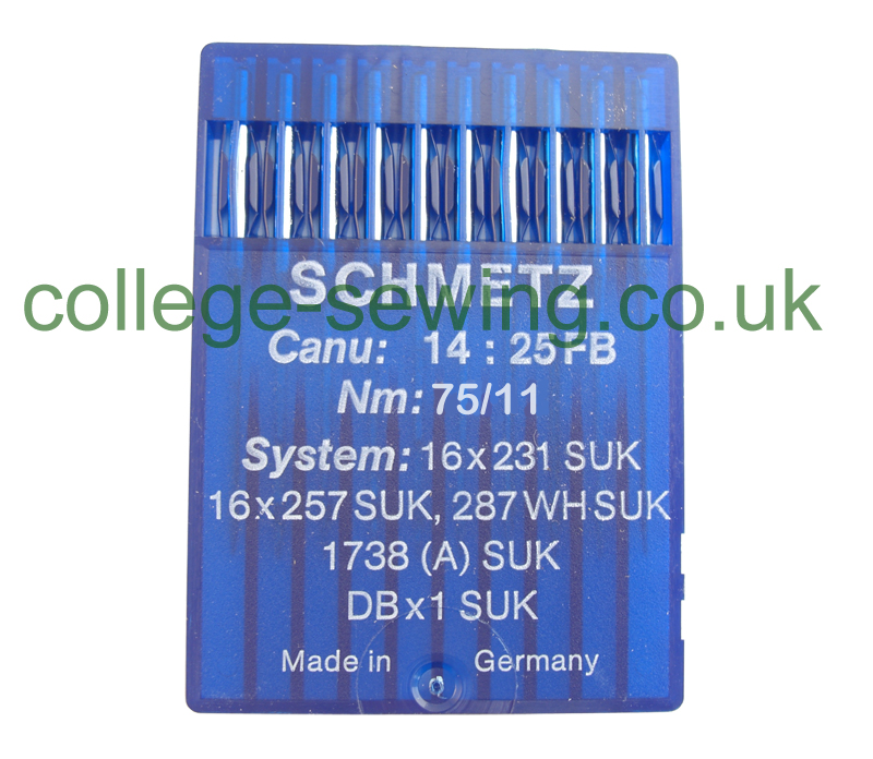 16X231 SUK SIZE 75 PACK OF 10 NEEDLES SCHMETZ