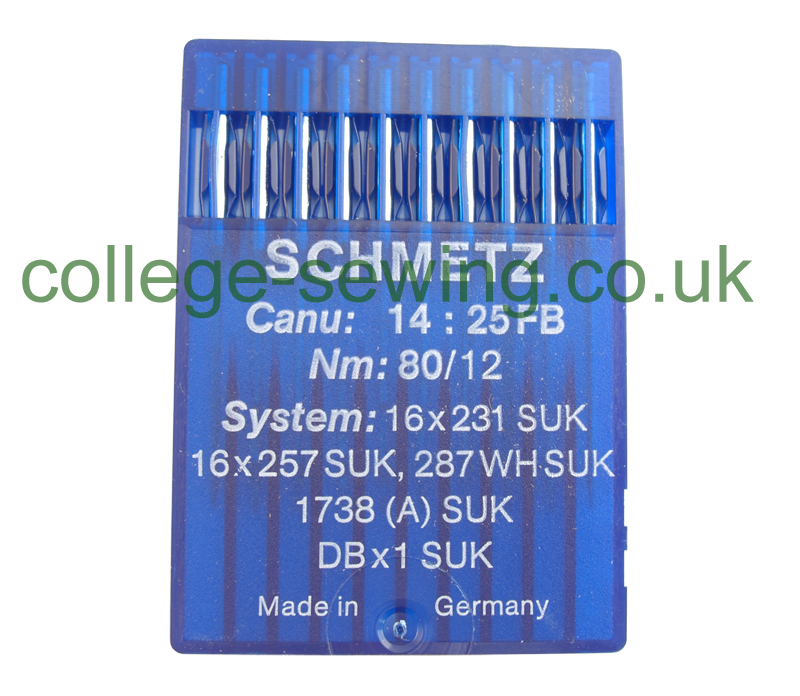 16X231 SUK SIZE 80 PACK OF 10 NEEDLES SCHMETZ