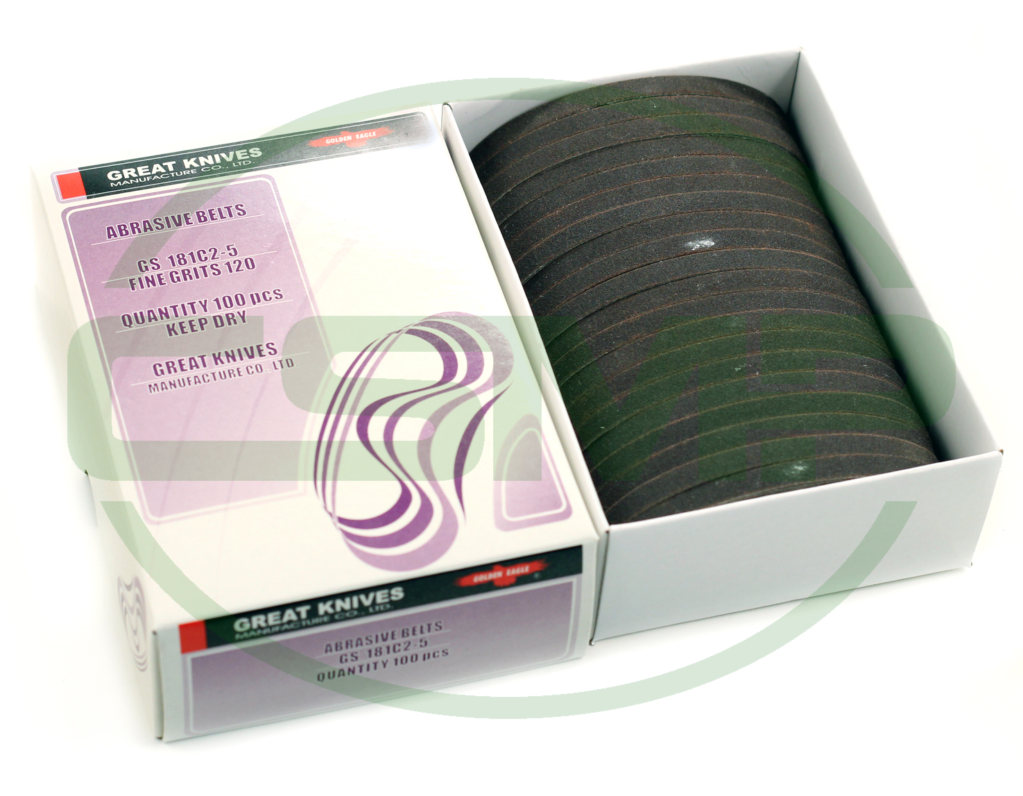 181C2-5 FINE 120 GRIT EMERY BANDS 100PCS PER BOX