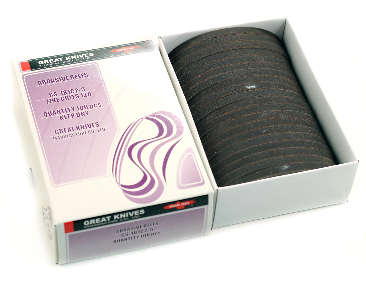 181C2-5 FINE 120 GRIT EMERY BANDS 100PCS PER BOX