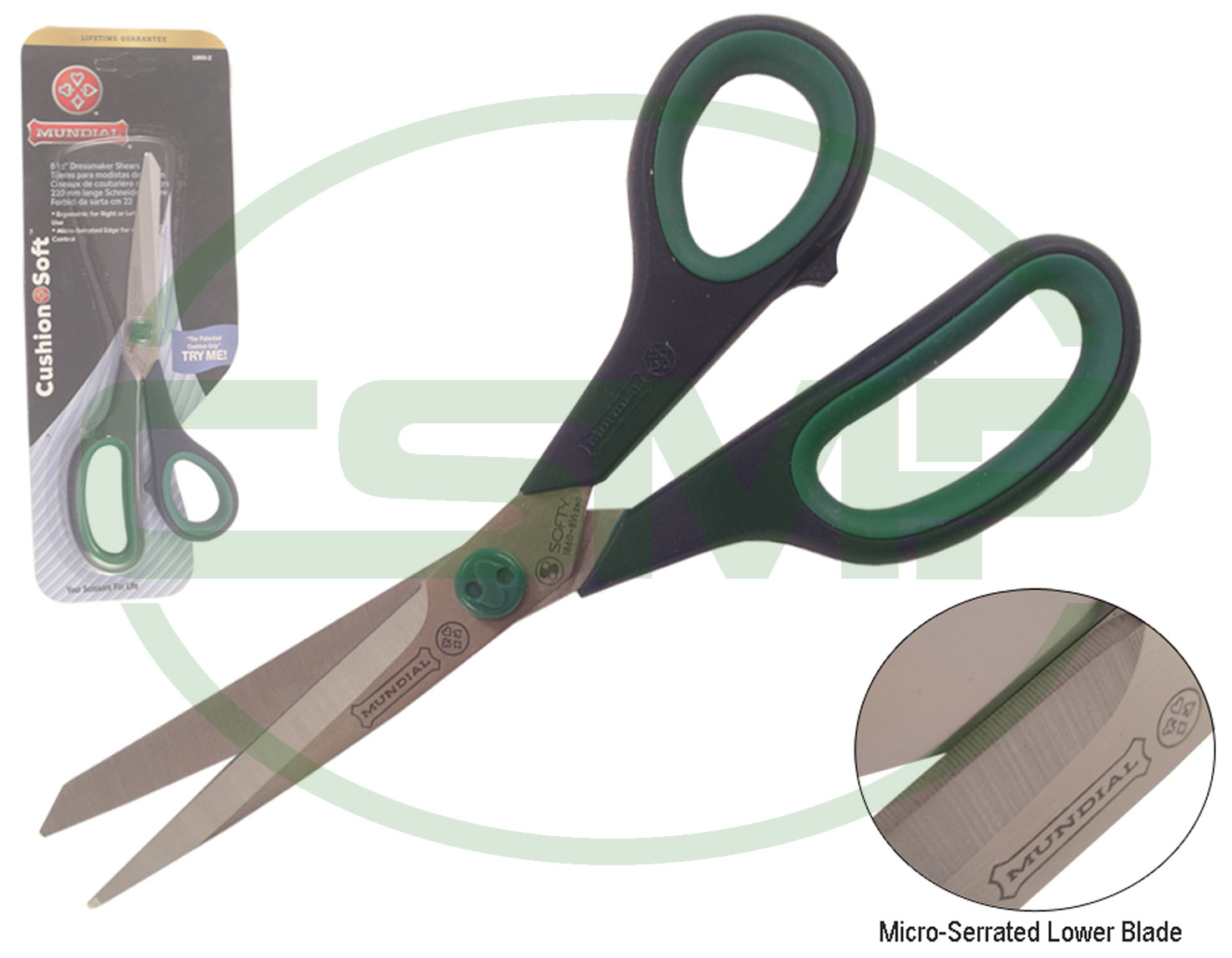 1860 8-1/2" SOFT GRIP SCISSOR BLUE/GREEN