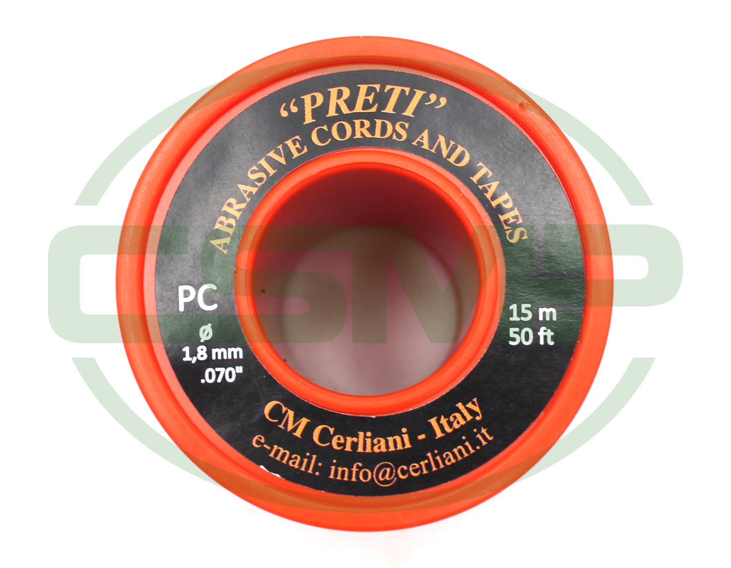 18PC15 1.8MM X 15M 280GRIT PRETI POLISHING CORD