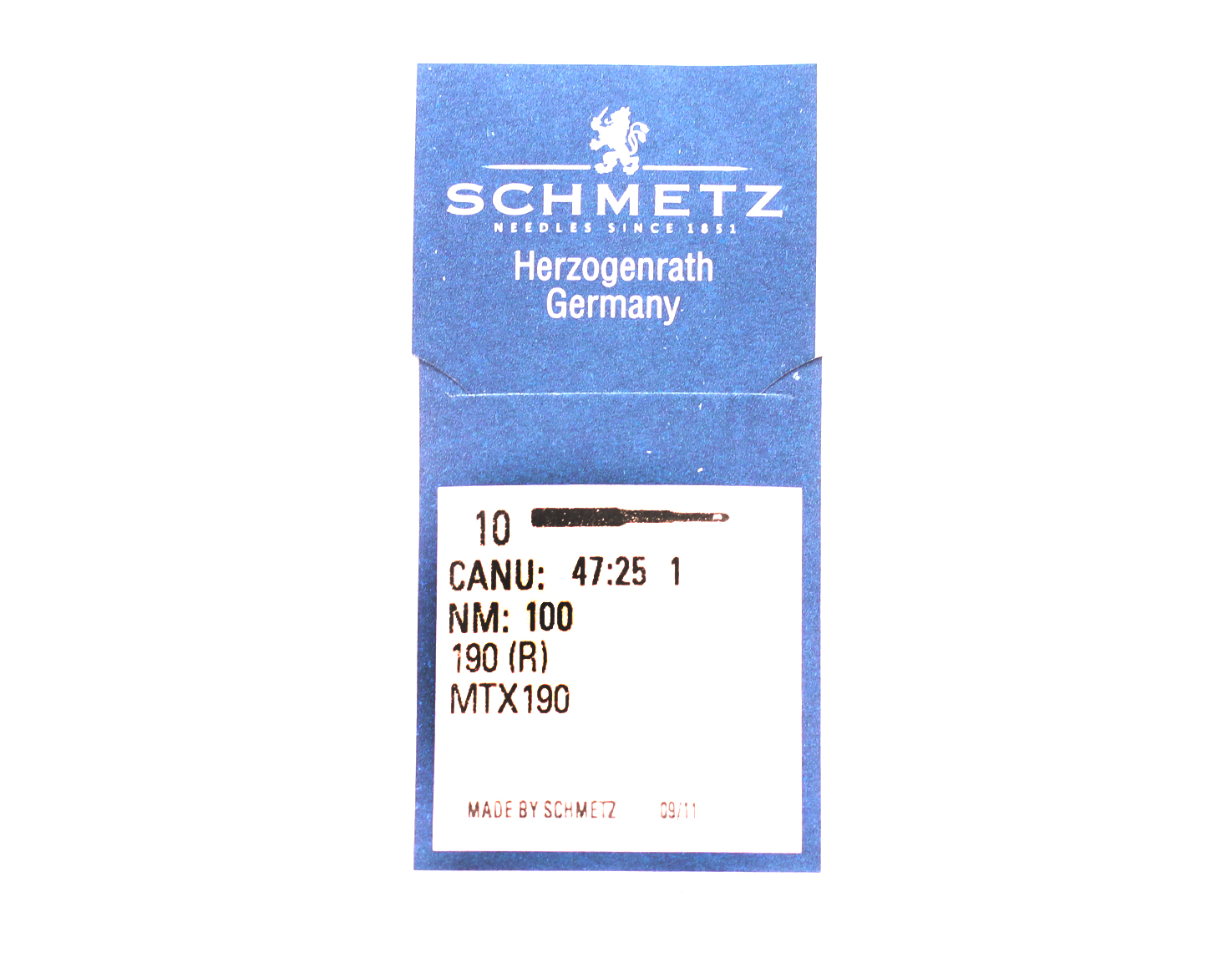 190R SIZE 100 PACK OF 10 NEEDLES SCHMETZ
