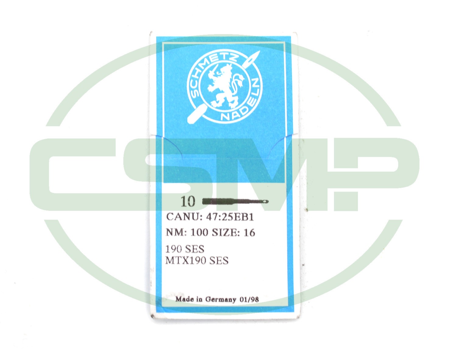 190 SES SIZE 100 PACK OF 10 NEEDLES SCHMETZ