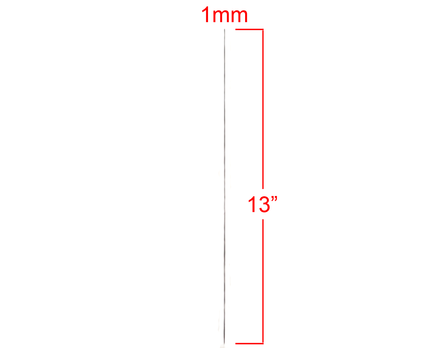 1MM CLOTH DRILL NEEDLE TAPERED POINT 13"