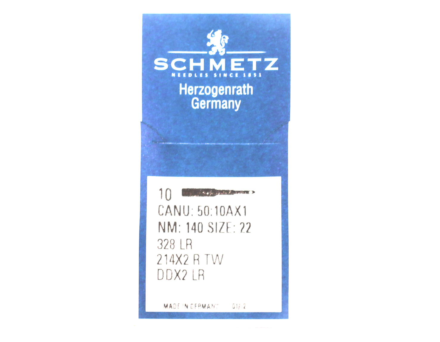 214X2NRTW SIZE 140 PACK OF 10 NEEDLES SCHMETZ