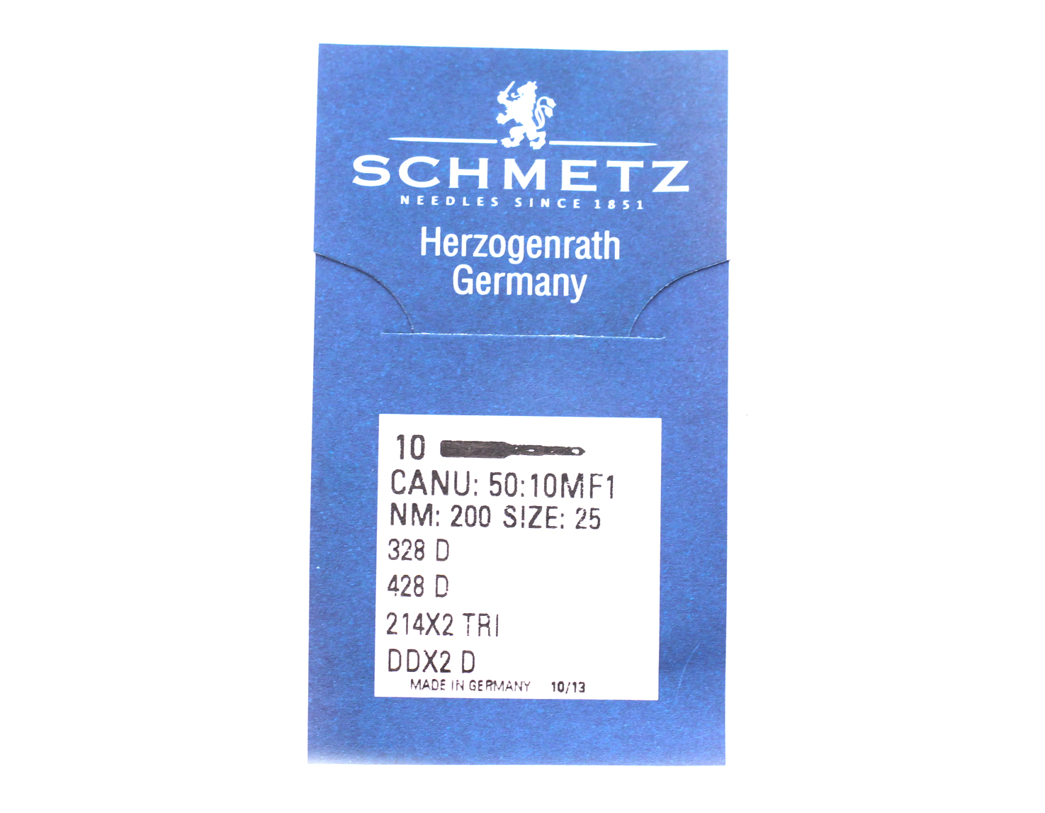 214X2 TRI SIZE 200 PACK OF 10 NEEDLES SCHMETZ