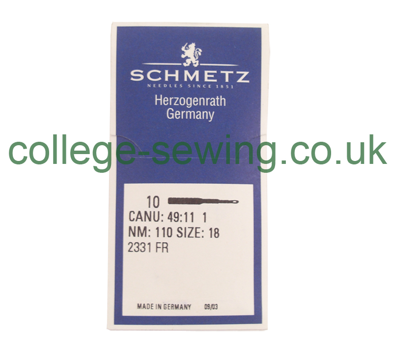 2331FR SIZE 110 PACK OF 10 NEEDLES SCHMETZ DISCONTINUED