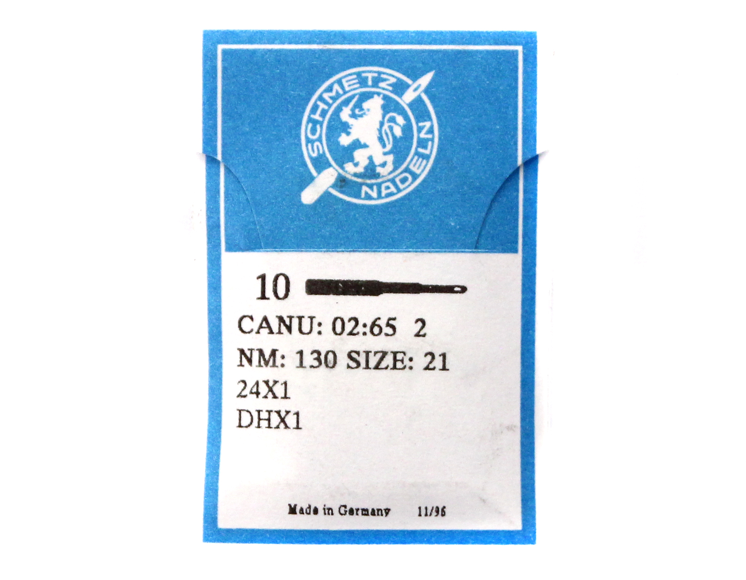 24X1 SIZE 110 PACK OF 10 NEEDLES SCHMETZ