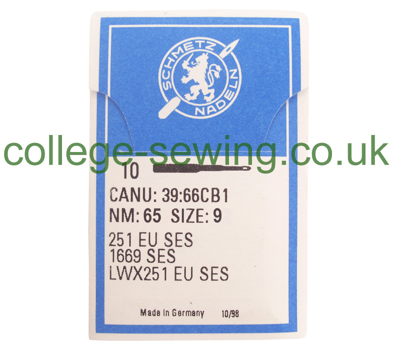 251EU SES SIZE 65 PACK OF 10 NEEDLES SCHMETZ