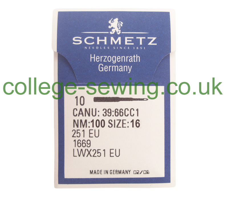 251EU SIZE 100 PACK OF 10 NEEDLES SCHMETZ