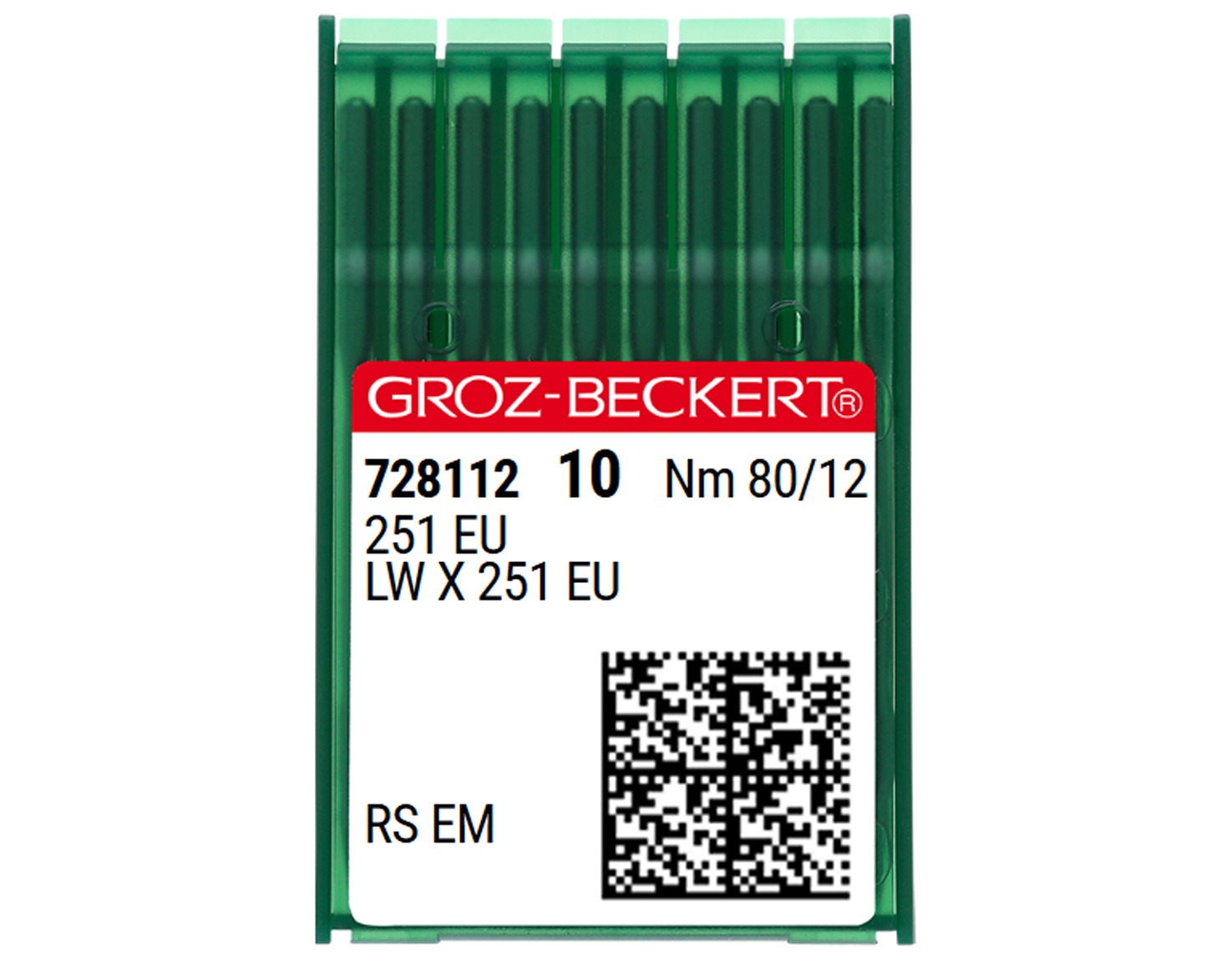 251EU SIZE 80 PACK OF 10 NEEDLES GROZ BECKERT