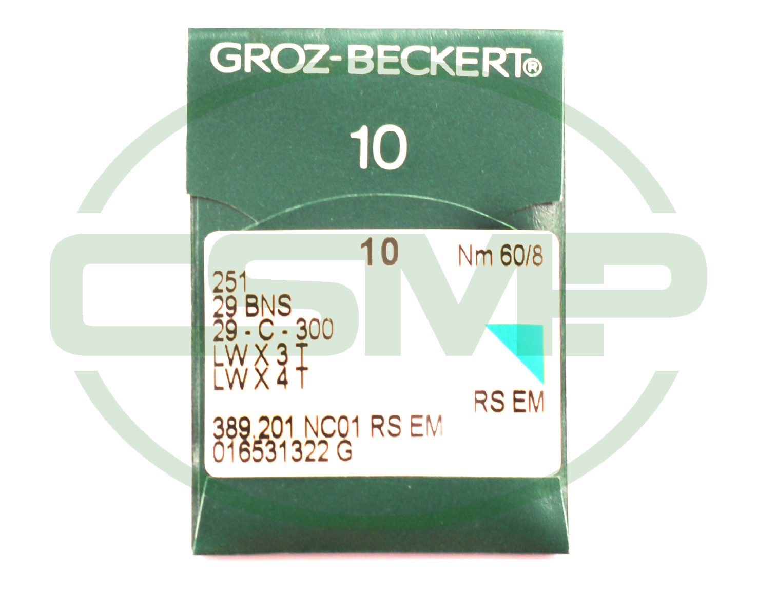 251 SIZE 60 PACK OF 10 NEEDLES GROZ BECKERT