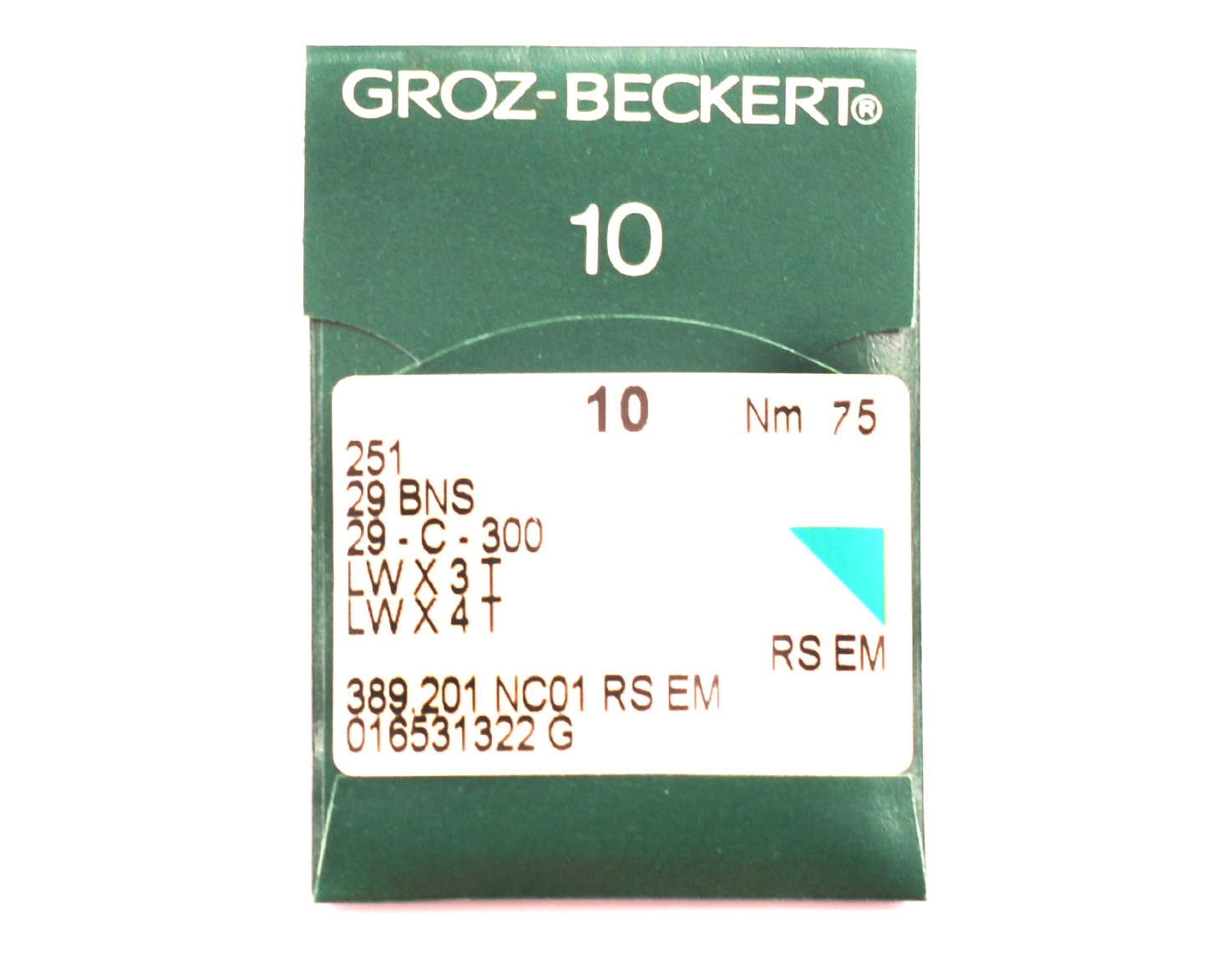 251 SIZE 75 PACK OF 10 NEEDLES GROZ BECKERT