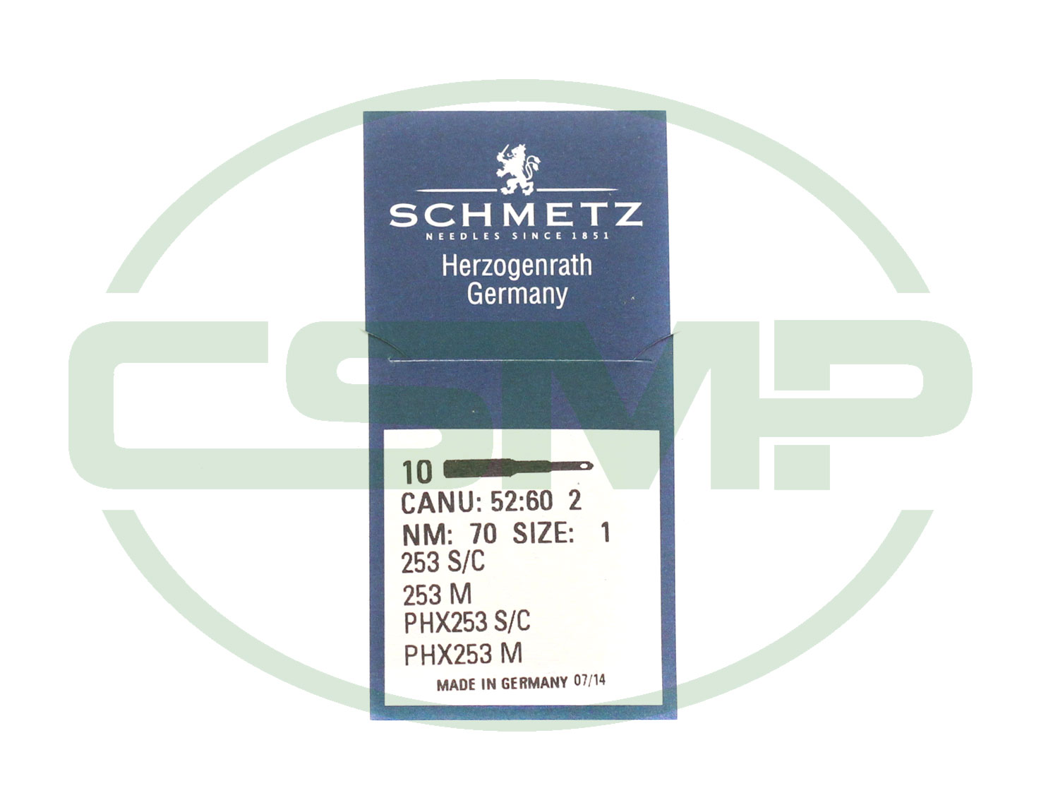 253M SIZE 70 = SIZE 1 PACK OF 10 NEEDLES SCHMETZ